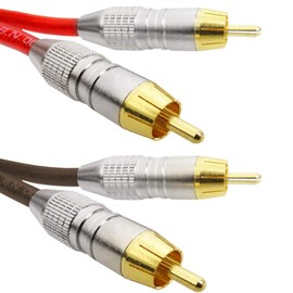 Rode RCA Cable Set HiFi Connection Cable RCA 1x Red / 1x Brown 3 m