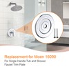 Chrome Escutcheon Plate Replacement for Moen 16090 Chateau Collection, Shower