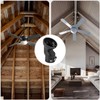 FEHEED Black Sloped Ceiling Fan Adapter Vaulted Ceiling Mount Up