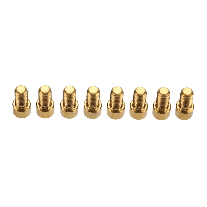 RISK 8Pcs Mountain Bike Pedal Bolts Titanium Alloy Anti Slip