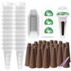Hydroponics Seed Pod Kit 24 Grow Sponges, 24 Pod Labels,