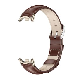 MIJOBS Strap for Xiaomi Mi Band 9/Mi Band 8 Genuine Leather Breathable Replacement Strap for Mi Fit Band 8 9 SmartWatch Straps Wristband Bracelet for Women Men