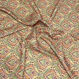 3 Metre Bundle Super Soft Printed Cashmere Polyester Jersey Fabric 45" Wide 9 Prints Available (Tawny)