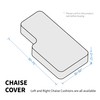 MAXIJIN 1 Funda de Terciopelo para Chaise Longue, Fundas de