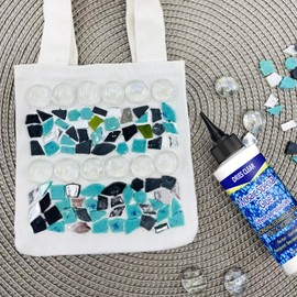 OOTDATR Mosaic Glue, 2 Pack 60ml Waterproof Adhesive for DIY Crafts – Non-Toxic, Clear Drying, No Drip, for Glass, Ceramic, Wood, Plastic, Indoor & Outdoor Use