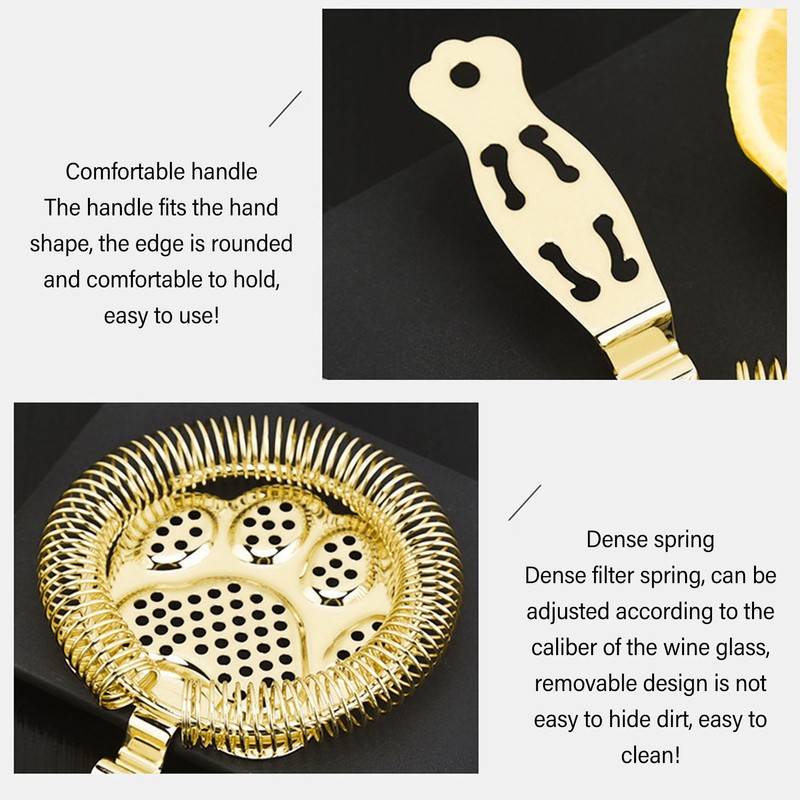 304 Stainless Steel Cocktail Strainer Bar Strainer Bar Tool Drink