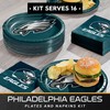 Trendware Philadelphia Eagles Paper Plate and Napkin Party Kit, Serves