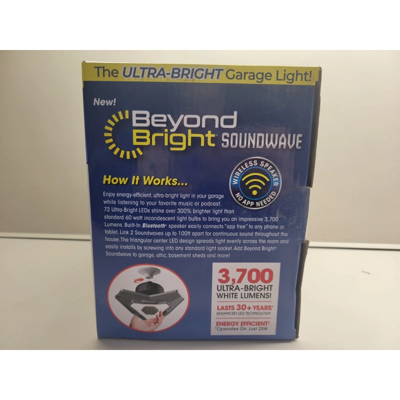BEYOND BRIGHT New BEYOND BRIGHT Soundwave, 3700 Lumens & Bluetooth