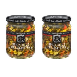 Sable & Rosenfeld Olive Bruschetta - Earth Kosher - Spicy Olive Bruschetta - 2 Pack (16 oz each)