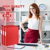 Henoyso 26 Pack 0.5 Inch Plastic 3 Ring Binder Round