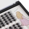 Bodermincer 100 Clusters/box Home Eyelash Extension Thick Segmented 3D Effect