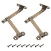 sourcing map 2 Pcs Brass Lid Folding Support Hinge, 3"