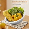Rice Strainer, Stainless Steel Food Strainers with Hook, Fine Mesh