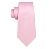 RBOCOTT Blush Pink Tie and Pocket Square Necktie Tie Clip