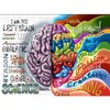 CafePress Left Brain, Right Brain 20x12 Wall Decal, Vinyl Wall