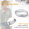 PROSILVER Womens 3mm Wedding Rings Toe Rings for Women Silver