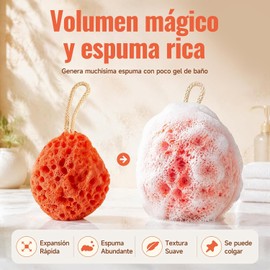 Esponja de Baño para Bebé e Infantil Ultra Suave Sin Látex Set de 3 Piezas WAISW