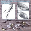 Alwonder 5-Pack Weighted Swimbait Hooks with Underspin, Pin Spring Fishing