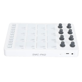 MIDI Controller, with 16 RGB Drum Pads, 8 Rotating Knobs, USB Beat Maker Machine for Music Production