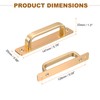 sourcing map 2 Pcs 5.04 Inch Square Cabinet Handles with