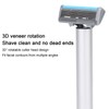 Men Electric Double Edge Razor Portable Adjustable Vibration Metal Shaver