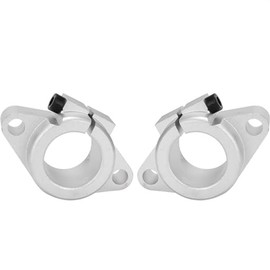 Linear Motion Rail Guide Accessories, 2Pcs SHF10 Aluminum Alloy Adjustable Fixed Smooth Shaft Horizontal Type Support Seat for 10mm Diameter Linear Rail Rod Shaft