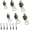 Universal Zipper Repair Kit - 3-Size Double-Sided Zippers Slider Replacement