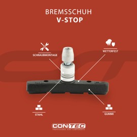 CONTEC Brake Pad Set of 4 V-Stop V-Brake Screw-In Type