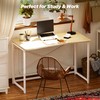 Huuger Folding Desk for Small Spaces, 39.3 Inch Foldable Computer
