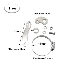 shioyoong Electric Bicycle Torque Arm Bicycle Dropout Amplifier E-bike Conversion Kit for Front Rear E-bike Motor Arm