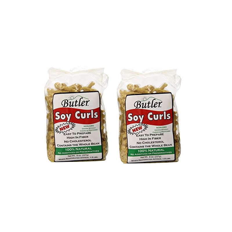 Butler Foods, Soy Curls, 8 Ounce (2-Pack)