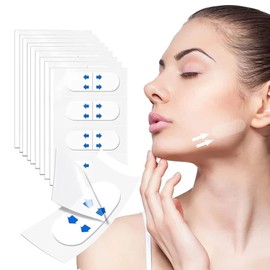 Cintas Invisibles para Lifting Facial, 144 Unidades, para Papada, Flacidez, Arrugas, Ideal para Transmisiones en Vivo. Cintas Reafirmantes Faciales en Forma de V de La Noche A La Mañana.