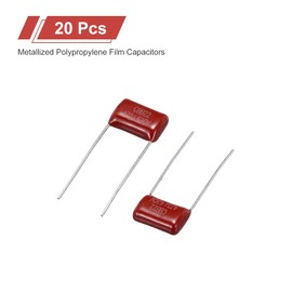 uxcell 20Pcs CBB22 630V 472J 5% Tolerance Through Hole Metallized Polypropylene Film Capacitors
