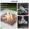 Stanbroil 10-Pound Fire Glass - 1/2 inch Reflective Tempered Fire