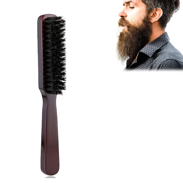 Boar Bristle Brush, Beard Brush, Beard Brush Men, Beard Brush, Hair Brush Sleek Look, Sleek Bun Brush, Beard Brush for Men, Wooden Beard Brush, Men's Brush with Boar Bristles