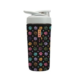 Sok It Botl Sok Protein Blender Shaker Bottle Sleeve Insulated Neoprene Cover (Furry Footprints, Fits 28oz Blender)