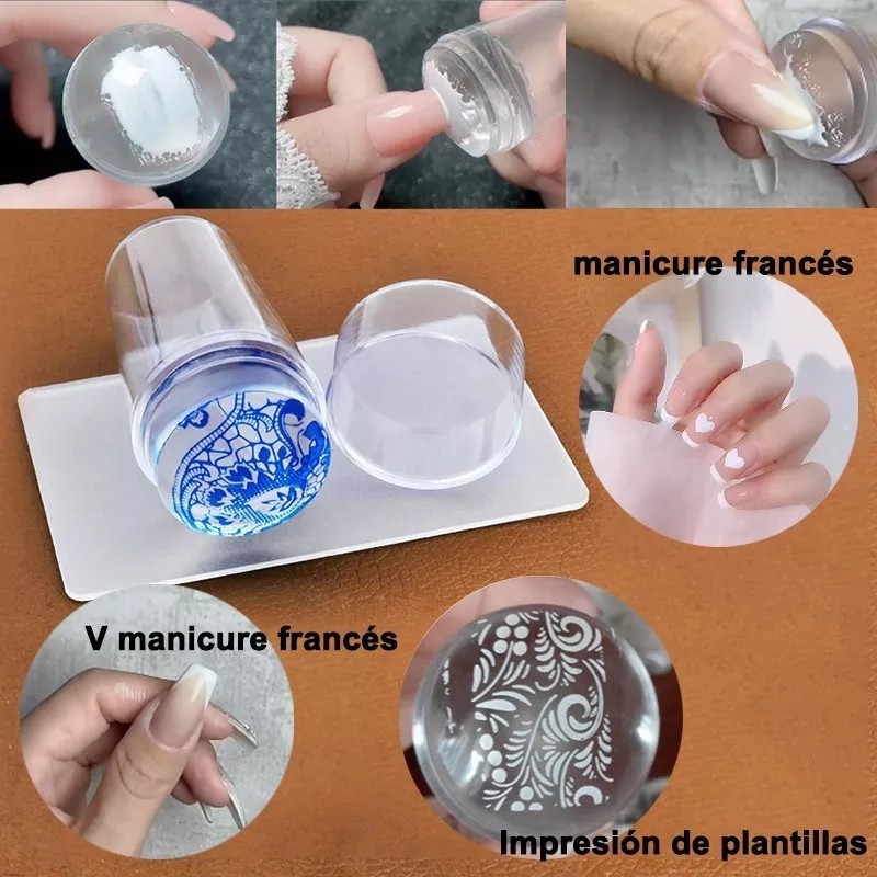 Dolores 10 Sellos Uñas Decoración:8 Placas Uñas,estampador,raspador
