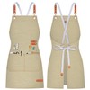 Teskyer Kitchen Cooking Apron with 4 Pockets, Water Oil Resistant,