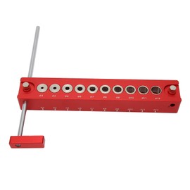 Hole Jig Wood Dowel Punch Locator 10 in 1 45° 90° Aluminum Alloy Drill Guide for Woodworking