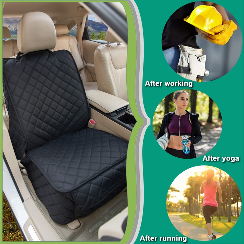 HAPYFOST Waterproof Front Seat Cover Dog Car Seat Covers Nonslip