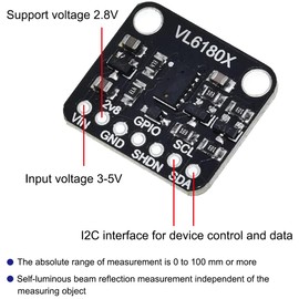 Youmile 2 PCS Ranging Sensor VL6180 VL6180X, Optical Distance Measuring Sensor Module Gesture Recognition Sensor Ambient Light Sensor for I2C Interface DC 3-5V