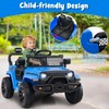 Costzon Kids Ride on Car Truck, 12V Electric Vehicle w/Foldable