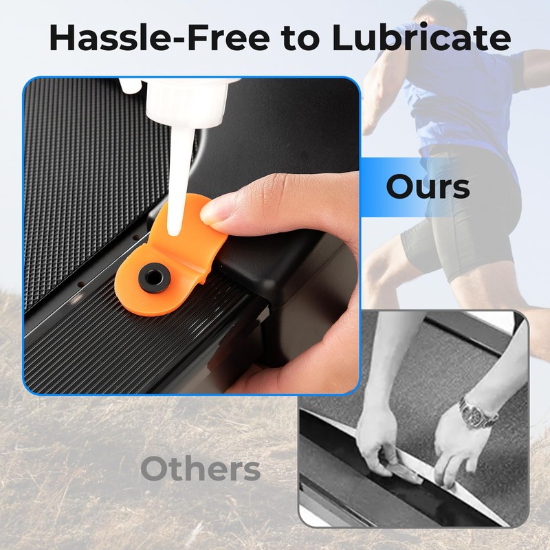 GYMAX Walking Pad, 2 in 1 Under Desk Treadmill for