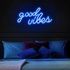 Blue Good Vibes Neon Sign (16.1 x 8.3 inch)