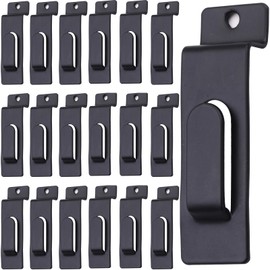20 Pack Slatwall Hooks, Picture Hook Notch Picture Display Hooks Hangers Painting Hook for Slat Grid Shelf Hanging Display (Black B)