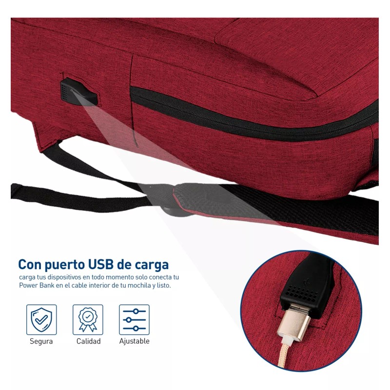 Bluelander 4 Mochilas Antirrobo Laptop Impermeable Con Puerto
