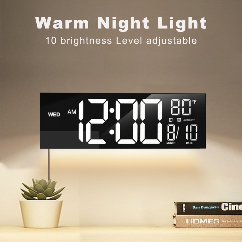 JALL 16" Large Digital Wall Mount Clock, Count Down Timer,