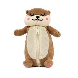 Mr. Wonderful Astuccio in Peluche Lazy Lontra – Astuccio Scuola Originale con Cerniera