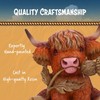 Nemesis Now Highland Thistle Highland Thistle Cow Figurine, Resin, Brown,