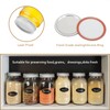 JAKOUE 12 Pairs Wide Mouth Mason Jar Lids & Bands